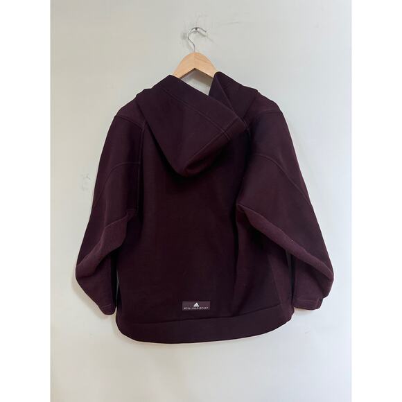 Adidas by Stella McCartney Hooded Full Zipper Red Maroon Jacket Size Small - Picture 6 of 6